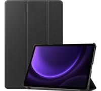 Case2go - Étui compatible avec Samsung Galaxy Tab S9 FE - Étui trois pièces - Housse TPU - Noir