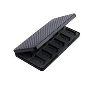 Case2go - Étui pour carte de jeu Nintendo Switch - 24 compartiments - Silicone - Noir