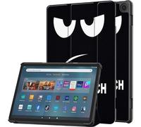 Case2go - étui pour tablette Amazon Fire Max 11 coque Étui pour tablette Amazon Fire Max 11 (2023) - 11 Pouce - Mallette à trois volets - Protection ultime - Don’t touch me