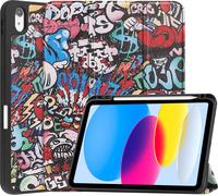 Case2go - étui pour tablette Apple iPad 10 10.9 (2022) etui Étui pour tablette Apple iPad 11 (2025) A16 / Apple iPad 10.9 (2022) - 11 Pouce - Couverture à trois volets avec porte-crayon - Protection u
