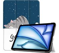 Case2go - étui pour tablette Apple iPad Air 13 (2024) etui Étui pour tablette Apple iPad Air 13 (2024/2025) - 13 Pouce - Mallette à trois volets - Protection ultime - Bonne nuit