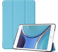 Case2go - étui pour tablette Apple iPad Mini 6 (2021) etui Étui pour tablette Apple iPad Mini 6 8.3 (2021) - 8.7 Pouce - Mallette à trois volets - Protection ultime - Lumière Bleu