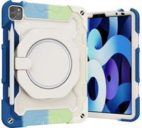 Case2go - étui pour tablette Apple iPad Pro 11 coque Étui pour tablette Apple iPad Pro 11 (2022/2021/2020/2018) - 11 Pouce - Avec porte-crayon - Protection ultime - Lumière Bleu