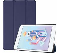Case2go - Étui pour tablette compatible avec Apple iPad mini (2019) - 7.9 Pouce - Cuir synthétique couverture - Sombre Bleu