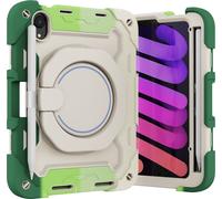 Case2go - Étui pour tablette compatible avec Apple iPad Mini 6 8.3 (2021) - 8.3 Pouce - Silicone couverture - Sombre Vert