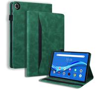 Case2go - Etui pour tablette compatible avec la Lenovo Tab M10 HD de 2ème génération (TB-X306X) - Avec porte-cartes - Etui en cuir synthétique - Vert