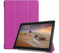 Case2go - Étui pour tablette compatible avec Lenovo Tab E10 10.1 inch (2019) - 10.1 Pouce - Cuir synthétique couverture - Pourpre