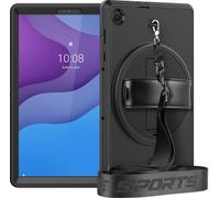 Case2go - Étui pour tablette compatible avec Lenovo Tab M10 Plus (2de gen) 10.3 inch (2020) - 10.3 Pouce - Plastique;TPU couverture - Noir