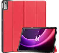 Case2go - Étui pour tablette compatible avec Lenovo Tab P11 2nd Gen (2022) - 11.5 inch - 11.5 Pouce - Cuir synthétique couverture - Rouge