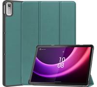 Case2go - Étui pour tablette compatible avec Lenovo Tab P11 2nd Gen (2022) - 11.5 inch - 11.5 Pouce - Cuir synthétique couverture - Sombre Vert