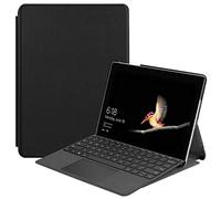 Case2go - Étui pour Tablette Compatible avec Microsoft Surface Go/Go 2 / Go 3 / Go 4 - avec Fonction Support - Similicuir Couverture - Noir
