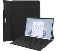 Case2go - Étui pour tablette compatible avec Microsoft Surface Pro 9 - 13 Pouce - TPU couverture - Noir