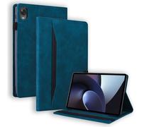 Case2go - Etui pour tablette compatible avec OppoPad (2022) - Avec porte-cartes - Etui en cuir synthétique - Bleu foncé