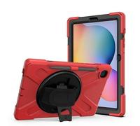 Case2go - Étui pour tablette compatible avec Samsung Galaxy S6 Lite (2024) / Samsung Galaxy Tab S6 Lite (2022/2020) - 10.4 Pouce - Plastique couverture - Rouge