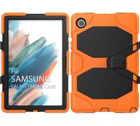Case2go - Étui pour tablette compatible avec Samsung Galaxy Tab A8 10.5 (2021) - 10.5 Pouce - TPU couverture - Orange