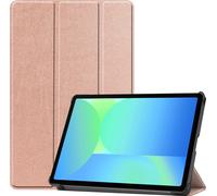Case2go - Étui pour tablette compatible avec Samsung Galaxy Tab S10 FE - 10.9 Inch - 10.9 Pouce - TPU couverture - Or rose