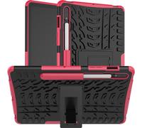 Case2go - Étui pour tablette compatible avec Samsung Galaxy Tab S7 11.0 (2020) - 11 Pouce - Plastique;PU/TPU couverture - Pourpre