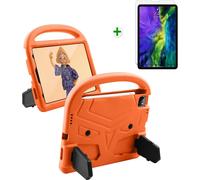 Case2go - étui pour tablette Étui pour tablette Apple iPad Air 5 10.9 (2020/2022) - 11 Pouce - Étui pour tablette avec protecteur d'écran - Protection ultime - Orange