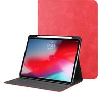Case2go - étui pour tablette Étui pour tablette Apple iPad Pro 11 (2018) - 11 Pouce - Avec fonction de support - Protection ultime - Rouge