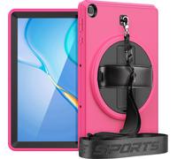 Case2go - étui pour tablette Étui pour tablette Huawei MatePad T 10S 10.1 inch (2020) - 10.1 Pouce - Avec bandoulière - Protection ultime - Magenta