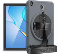 Case2go - étui pour tablette Étui pour tablette Huawei MatePad T 10S 10.1 inch (2020) - 10.1 Pouce - Avec bandoulière - Protection ultime - Gris