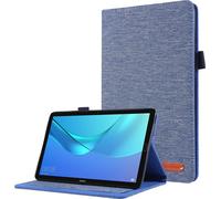 Case2go - étui pour tablette Étui pour tablette Huawei MediaPad M5 Lite 8.0 - 8 Pouce - Avec fonction de support - Protection ultime - Sombre Bleu