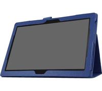 Case2go - étui pour tablette Étui pour tablette Lenovo Tab 4 10 10.1 cala (2017) - 8 Pouce - Couvercle à rabat - Protection ultime - Sombre Bleu