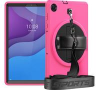 Case2go - étui pour tablette Étui pour tablette Lenovo Tab M10 Plus (2de gen) 10.3 inch (2020) - 10.3 Pouce - Avec bandoulière - Protection ultime - Magenta