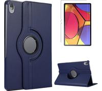 Case2go - étui pour tablette Étui pour tablette Lenovo Tab P11 - 11 Pouce - Bibliothèque pivotante - Protection ultime - Sombre Bleu