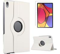 Case2go - étui pour tablette Étui pour tablette Lenovo Tab P11 Pro 11.5 (2020) - 11.5 Pouce - Bibliothèque pivotante - Protection ultime - Blanc