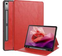 Case2go - étui pour tablette Étui pour tablette Lenovo Tab P12 - 12.7 Pouce - Couverture d'entreprise - Protection ultime - Rouge