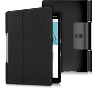 Case2go - étui pour tablette Étui pour tablette Lenovo Yoga Smart Tab 10.1 (2019) - 10.1 Pouce - Mallette à trois volets - Protection ultime - Noir