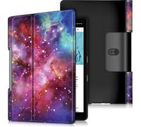 Case2go - étui pour tablette Étui pour tablette Lenovo Yoga Smart Tab 10.1 (2019) - 10.1 Pouce - Mallette à trois volets - Protection ultime - Galaxy