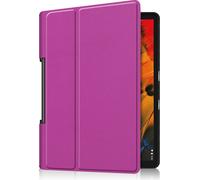 Case2go - étui pour tablette Étui pour tablette Lenovo Yoga Smart Tab 10.1 (2019) - 10.1 Pouce - Mallette à trois volets - Protection ultime - Pourpre