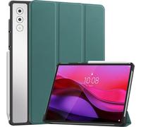Case2go - étui pour tablette Étui pour tablette Lenovo Yoga Tab Plus - 12.7 Pouce - Mallette à trois volets - Protection ultime - Sombre Vert