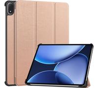 Case2go - étui pour tablette Étui pour tablette OnePlus Pad 3 - 13.2 Pouces - Tri-fold - Stands réglables - Or Rose
