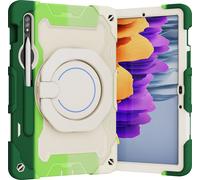 Case2go - étui pour tablette Étui pour tablette Samsung Galaxy Tab S8 (2022) - 11 Pouce - Boîtier d'armure - Protection ultime - Sombre Vert