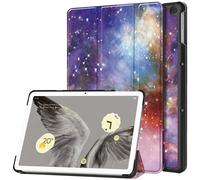 Case2go - étui pour tablette Google Pixel Tablet coque Étui pour tablette Google Pixel Tablet (2023) - 10.95 Pouce - Mallette à trois volets - Protection ultime - Galaxy