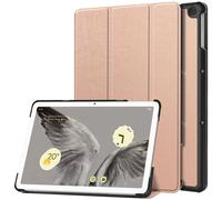 Case2go - étui pour tablette Google Pixel Tablet coque Étui pour tablette Google Pixel Tablet (2023) - 10.95 Pouce - Mallette à trois volets - Protection ultime - Rose l'or
