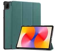 Case2go - étui pour tablette Huawei MatePad SE 11 etui Étui pour tablette Huawei MatePad SE 11 (2024) - 11 Pouce - Mallette à trois volets - Protection ultime - Sombre Vert