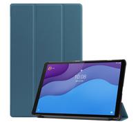 Case2go - étui pour tablette Lenovo Tab M10 HD 2nd gen coque Étui pour tablette Lenovo Tab M10 HD Gen 2 - 10.1 Pouce - Mallette à trois volets - Protection ultime - Sombre Vert