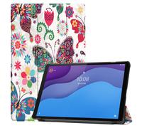 Case2go - étui pour tablette Lenovo Tab M10 HD 2nd gen coque Étui pour tablette Lenovo Tab M10 HD Gen 2 - 10.1 Pouce - Mallette à trois volets - Protection ultime - Vlinders