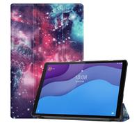 Case2go - étui pour tablette Lenovo Tab M10 HD 2nd gen coque Étui pour tablette Lenovo Tab M10 HD Gen 2 - 10.1 Pouce - Mallette à trois volets - Protection ultime - Galaxy