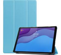 Case2go - étui pour tablette Lenovo Tab M10 HD 2nd gen coque Étui pour tablette Lenovo Tab M10 HD Gen 2 - 10.1 Pouce - Mallette à trois volets - Protection ultime - Lumière Bleu