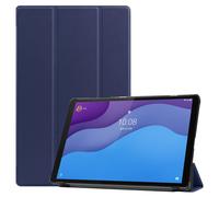 Case2go - étui pour tablette Lenovo Tab M10 HD 2nd gen coque Étui pour tablette Lenovo Tab M10 HD Gen 2 - 10.1 Pouce - Mallette à trois volets - Protection ultime - Sombre Bleu