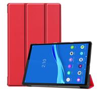 Case2go - étui pour tablette Lenovo Tab M10 Plus 2nd gen coque Étui pour tablette Lenovo Tab M10 Plus (2de gen) 10.3 inch (2020) - 10.3 Pouce - Mallette à trois volets - Protection ultime - Rouge