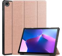 Case2go - étui pour tablette Lenovo Tab M10 Plus 3rd génération coque Étui pour tablette Lenovo Tab M10 Plus 3rd Gen 10.6 (2022) - 10.6 Pouce - Mallette à trois volets - Protection ultime - Rose l'or