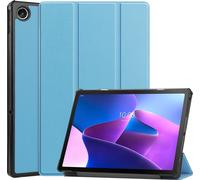 Case2go - étui pour tablette Lenovo Tab M10 Plus 3rd génération coque Étui pour tablette Lenovo Tab M10 Plus 3rd Gen 10.6 (2022) - 10.6 Pouce - Mallette à trois volets - Protection ultime - Lumière Bl