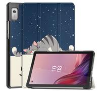 Case2go - étui pour tablette Lenovo Tab M9 coque Étui pour tablette Lenovo Tab M9 - 9 Pouce - Mallette à trois volets - Protection ultime - Bonne nuit