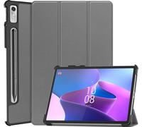 Case2go - étui pour tablette lenovo tab p11 pro gen 2 etui Étui pour tablette Lenovo Tab P11 Pro 2nd Gen - 11.2 Pouce - Mallette à trois volets - Protection ultime - Gris